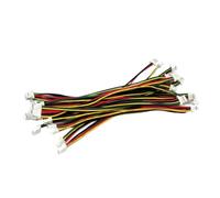 Xuro 5PCS 100MM SH 1.0 Wire Cable Connector DIY SH1.0 JST 2/3/4/5/6/7/8/9/10 Pin Electronic Line Double Connect Terminal Plug 28AWG(50 Pcs,2P)