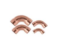Xuro 9.52mm - 50.8mm Copper Fitting Big R Equal Elbow Double Socket Welding Pipe Connector for Air Conditioning Refrigeration(19mm)