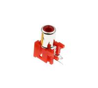 Xuro AV-8.4-5 2x Holes 2Pins RCA Sockets 90Degree Audio Video Connecctors Jacks Yellow White Red(Red,20PCS)