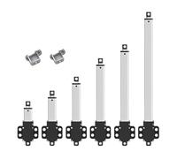 Xuro DC6V 12V 24V Small Linear Actuator 150MM/S 200MM Force 15KG Electric Motor For Cabinets Window Opener Robitcs With Bracket(12V 100mm Stroke,Load 20N)