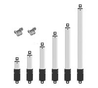 Xuro DC6V 12V 24V Small Linear Actuator 150MM/S 200MM Force 33Lbs Electric Motor For Cabinets Window Opener Robitcs With Bracket(12V 50mm Stroke,Load 20N)