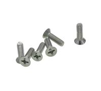 Xuro M1.4 M1.6 M1.7 M2 M2.5 M3 M4 M5 Cross Recessed Countersunk Head Screws Flat Head Screws 304 Stainless Steel(35mm,M3 (50PCS))
