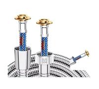 Xuro Soft Stainless Steel Braided Inner Tube 1.5/2/3M Flexible Shower Hose Long Bathroom Pipe Extension(3M)