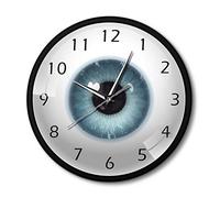 XUSANSHI Acrylic Wall Clock Morden Design All Seeing Human Body Anatomy Wall Clock The Eye Eyeball Pupil Core Sight Metal Frame Watch Novelty 12 Inchs