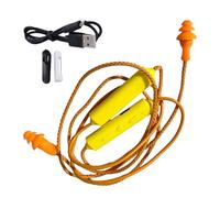 xusccne Headphones in the shape of earplugs, earplug earphones, waterproof noise-cancelling work headphones with 12-hour battery, for warehouses, construction, lawn mowing, hearing protection