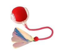 Xusdamyj Cat Toys The 3rd Generation Agile Moving Cat Ball with Elastic Mesh Tail Kitten Mental Exercise Toy