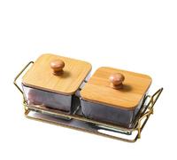 Xusdamyj Snackle Box Container Serving Tray with Lid and Handle Snack Box Charcuterie Container for Portable Snack Platters Party Entertaining Picnic