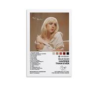 Xuseoua Billie Poster Eilish Music Album Cover Music Posters for Room Aesthetic Canvas Wall Art Bedroom Decor08x12inch(20x30cm)