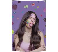 Xuseoua Olivia Flag Rodrigo Sour Flag 2X3 Ft Funny Tapestry 60x90cm For Decorate Clubs Concerts Bars University Dormitories Living Rooms Bedrooms,with 4 Brass Grommets for Easy Hanging