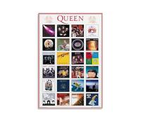 Xuseoua Queen Poster Rock Band Music Album Collage Cover Music Posters for Room Aesthetic Canvas Wall Art Bedroom Decor12x18inch(30x45cm)