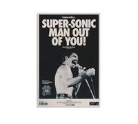 Xuseoua Queen Poster Rock Band Music Live Vintage Retro Cover Music Posters for Room Aesthetic Canvas Wall Art Bedroom Decor12x18inch(30x45cm)