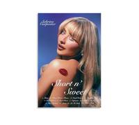 Xuseoua Sabrina Poster Carpenter Music Album Short Sweet Vintage Cover Music Posters for Room Aesthetic Canvas Wall Art Bedroom Decor08x12inch(20x30cm)