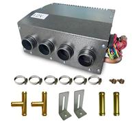 XuSha 12V 4 Front Vents Hydronic Heater, Compact Design, Portable Assembly Mountable Switch 3-Speed Fan 80 CFM Airflow 8500 BTU of Heat, fits for Car/Truck/Boat/RV