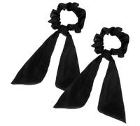 Xushengsheng 2 Hair Bands with Satin Bow and Ends Elastic Scarf