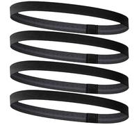 Xushengsheng 4 Lightweight Headbands, Elastic Non-Slip Headbands for Women, Black Sports, Suitable for Men and Women Running