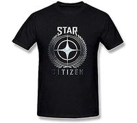 xushi Men's Star Citizen Raises Million Dollars Logo T Shirt Black Black M
