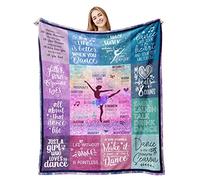 Xutapy Dance Gifts Blanket 60’’x50’’, Dance Recital Gifts for Girls Teens Teacher Team, Ballet/Ballerina/Dancer Present, Dancing Staff/Accessories