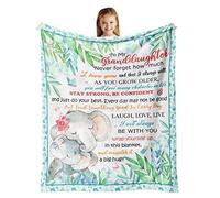 Xutapy Granddaughter Gifts from Grandma/Grandpa, Birthday Graduation Gifts for Granddaughter Blanket 40’’x50’’, to My Granddaughter Gift, Best Granddaughter Ever Gifts, Baptism Gifts for Granddaughter