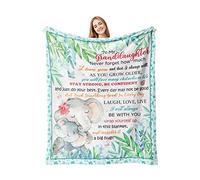 Xutapy Granddaughter Gifts from Grandma/Grandpa, Birthday Graduation Gifts for Granddaughter Blanket 60’’x50’’, to My Granddaughter Gift, Best Granddaughter Ever Gifts, Baptism Gifts for Granddaughter