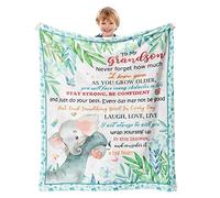 Xutapy Grandson Gift from Grandma/Grandpa, Best Birthday & Graduation Ideas, Baptism Blanket 40”x50”