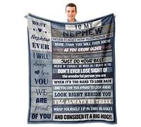 Xutapy Nephew Gifts from Auntie, Gifts for Nephew Throw Blanket 60’’x50’’, Nephew Gifts from Aunt Uncle, Birthday Gifts for Nephew, Nephew Christmas Graduation Gift Ideas, Best Nephew Ever Blanket