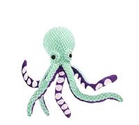 XUTCEKOUYR Pet Dog Vocal Octopus Plush Toys Anti-Demolition Home Small Medium Dogs Interactive to Relieve Boredom Accompany Toy(Green,2pc)