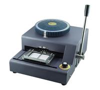 XUTNZA 68 Characters Embossing Machine, PVC Card Embosser Stamping Machine with Adjustable 2 Levels Character Depth and Spacing, 1-11 Lines Number Of Coding Lines, Clear Handwriting, for Card Making