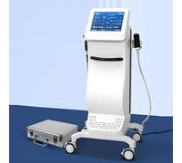 XUTNZA Vertical Shock Wave Machine, Deep Muscle Massager with 2 Different Handles and 9 Probes, Adjustable Energy Intensity and 4 Working Modes, Deep Into Fascia Layer, Non-invasive, for Relieve Pain