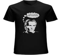 XUTSE American Psycho Movie Vintage T Shirt Short Sleeve Funny Top Black S
