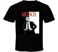 XUTSE John Munch Law and Order TV Show SVU Cool T Shirt Black S