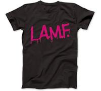 XUTSE LAMF L.A.M.F As Worn by Johnny Thunders T-Shirt 100% Cotton Gift Black 3XL
