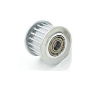 Xuulan 20 Teeth 5M Idler Pulley Tensioner Wheel, Bore 10/12/15/17/20/25/30mm, With Bearing Guide, Synchronous Pulley HTD5M 20T 20teeth (Size : Bore 10mm With Teeth, WIDTH : For Width 25mm)