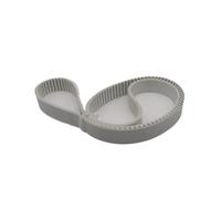 Xuulan White PU HTD5M 2785 5M Closed Loop Gear Timing Belt Length 2785mm Width 30mm 35mm 40mm Polyurethane Transmission Belt(Width 12mm)