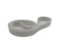 Xuulan White PU HTD5M 4880 5M Closed Loop Gear Timing Belt Length 4880mm Width 35mm 25mm 30mm Polyurethane Transmission Belt Connect The Timing Belt(Width 40mm)