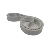 Xuulan White PU HTD5M 4890 5M Closed Loop Gear Timing Belt Length 4890mm Width 45mm 20mm 30mm Polyurethane Transmission Belt Connect The Timing Belt(Width 50mm)