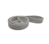 Xuulan White PU HTD5M 4950 5M Closed Loop Gear Timing Belt Length 4950mm Width 30mm 40mm 25mm Polyurethane Transmission Belt Connect The Timing Belt(Width 10mm)