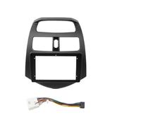 XUVODG Navigation Frame Dash Radio Bezel For Daewoo For Matiza Canbus Box Decoder 9 Inch Car Audio Big Screen Fascia Adapter 2Din Radio Dash Panel Kit(Black Whole set-B)