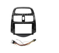 XUVODG Navigation Frame Dash Radio Bezel For Daewoo For Matiza Canbus Box Decoder 9 Inch Car Audio Big Screen Fascia Adapter 2Din Radio Dash Panel Kit(UV-Black Whole set-A)