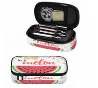 Xuwenz Watermelon Pencil Case You Are One In A Melon Sweet Summer Fruit Pencil Bag Pen Markers Pouch Holder Organizer for Office Clerks