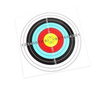 XUWEWI 12pcs 80 * 80/60 * 60/40 * 40cm Archery Target Paper Bow Hunting Kit Standard Full Ring Single Spot For Shooting Training(12pc 60X60cm full)