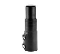 XUWEWI Bike Stem Riser 2pcs Aluminum Alloy Bike Fork Stem Riser Extender Extension Bicycle Cycling Head Up Raiser Handlebar Adaptor(Black 120mm)