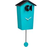 XUWEWI Cuckoo Clock Cuckoo Clock Birdhouse Copper, Modern Design with 12 Natural Bird Voices or Call For Home Office(Blue)