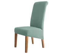 XUWEWI Dining Room Chair Covers 15pcs Water Repellent High Back Chair Cover Jacquard Stretch XL Size Covers For Dining Room Anti-dirty Seat Protectors(Green,M Size(50-60CM))