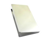 XUWEWI Metal Pencil Case 3pcs Silver Metal Rectangular Storage Box DIY Blank Tin Organizer Organizador Caixa Organizadora Casket Households