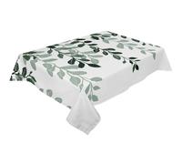 XUWEWI Watercolor Green Leaves Waterproof Tablecloth Wedding Party Rectangular Holiday Decor Table Cover For Weddings And Parties(Green 5,153x305cm Tablecloth)
