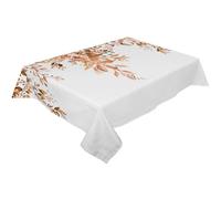 XUWEWI Watercolor Green Leaves Waterproof Tablecloth Wedding Party Rectangular Holiday Decor Table Cover For Weddings And Parties(Orange,153x305cm Tablecloth)