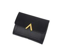 XUWEWI Women's Wallet Wallet Short Coin Purse Women Wallets Card Holder Handbag Ladies Small Wallet Female Hasp Girl Money Bag for Outdoor(Black)