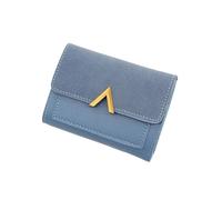 XUWEWI Women's Wallet Wallet Short Coin Purse Women Wallets Card Holder Handbag Ladies Small Wallet Female Hasp Girl Money Bag for Outdoor(Blue)