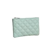 XUWEWI Women's Wallet Women Small Coin Purse Leather Zipper Wallets Pouch Change Purses Business Card Holder Ladies Coin Bag for Outdoor(Light Green)