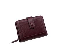 XUWEWI Women's Wallet Women Wallets Small Mini Coin Purse Hasp Card Holder Lady Wallet Zipper Female Leather Buckle for Outdoor(Purple)